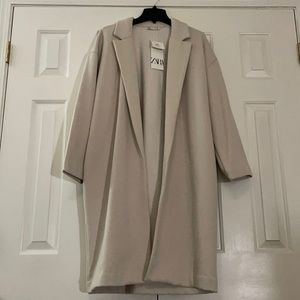 NWT ZARA long coat size small